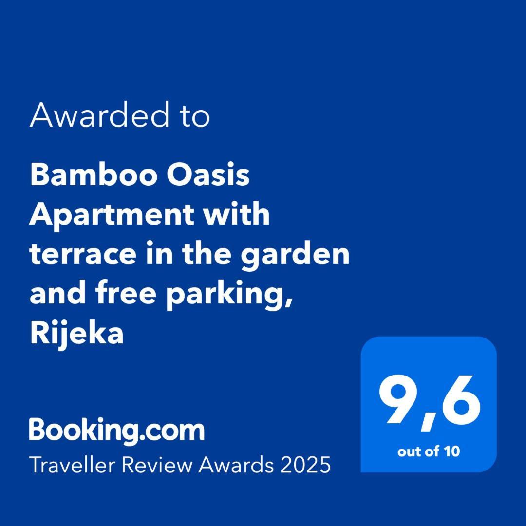 Bamboo Oasis Apartment With Terrace In The Garden And Free Parking, Rijeka Zewnętrze zdjęcie